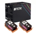 TCTK Druckerpatronen 920XL 2er Set Schwarz kompatibel mit HP OfficeJet 6000, für OfficeJet 6000 Wireless, für OfficeJet 6500, für OfficeJet 6500 A, für OfficeJet 6500 A Plus, ersetzt CD975AA
