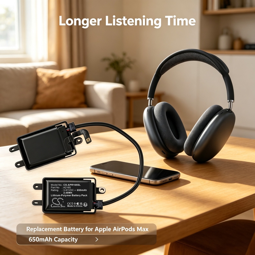 Akkus  kompatibel mit Apple AirPods Max CS-APR165SL