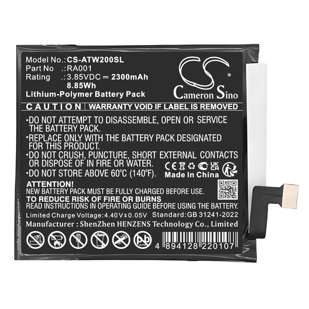 Mobile Phone Battery AT&T CS-ATW200SL