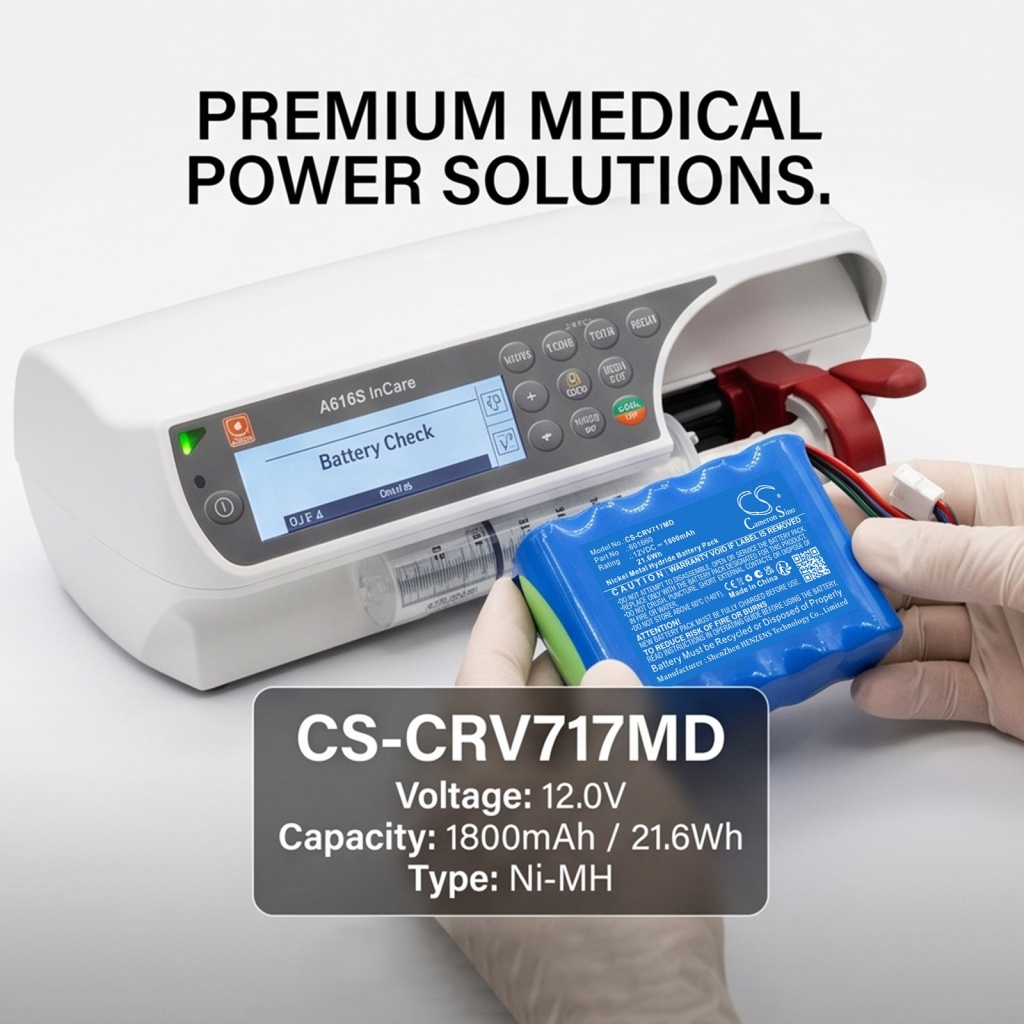 Akkus  kompatibel mit Codan Argus infusion pump 717 infusion pump A717V CS-CRV717MD