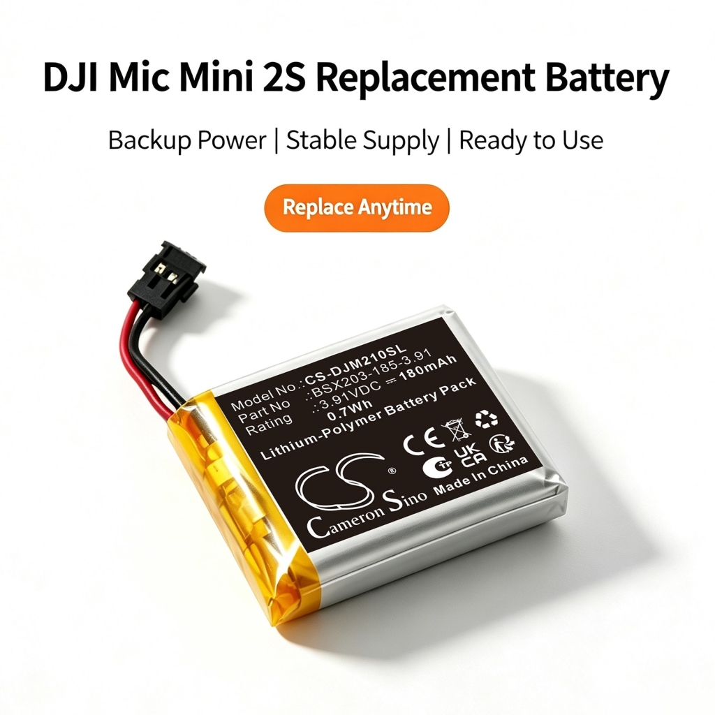 Akkus  kompatibel mit DJI Mic Mini 2S CS-DJM210SL