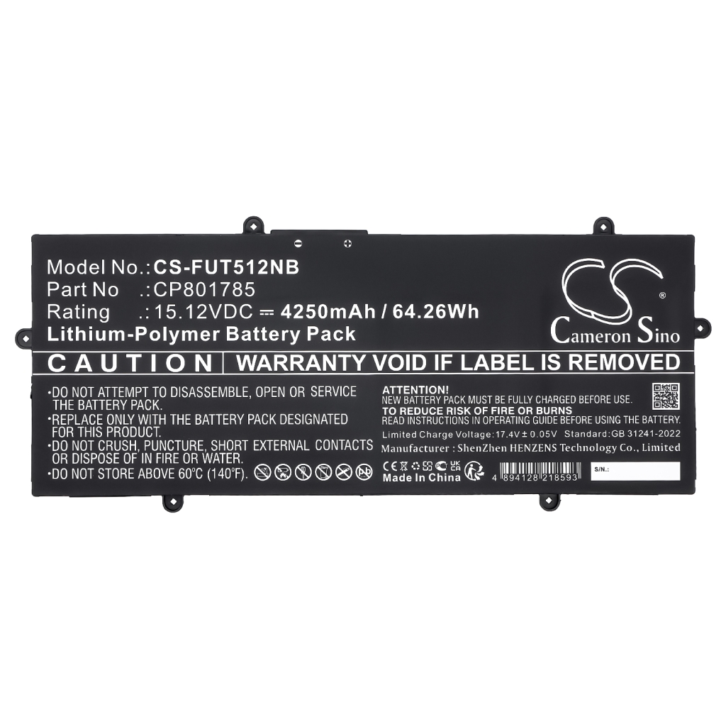 Notebook battery Fujitsu CS-FUT512NB