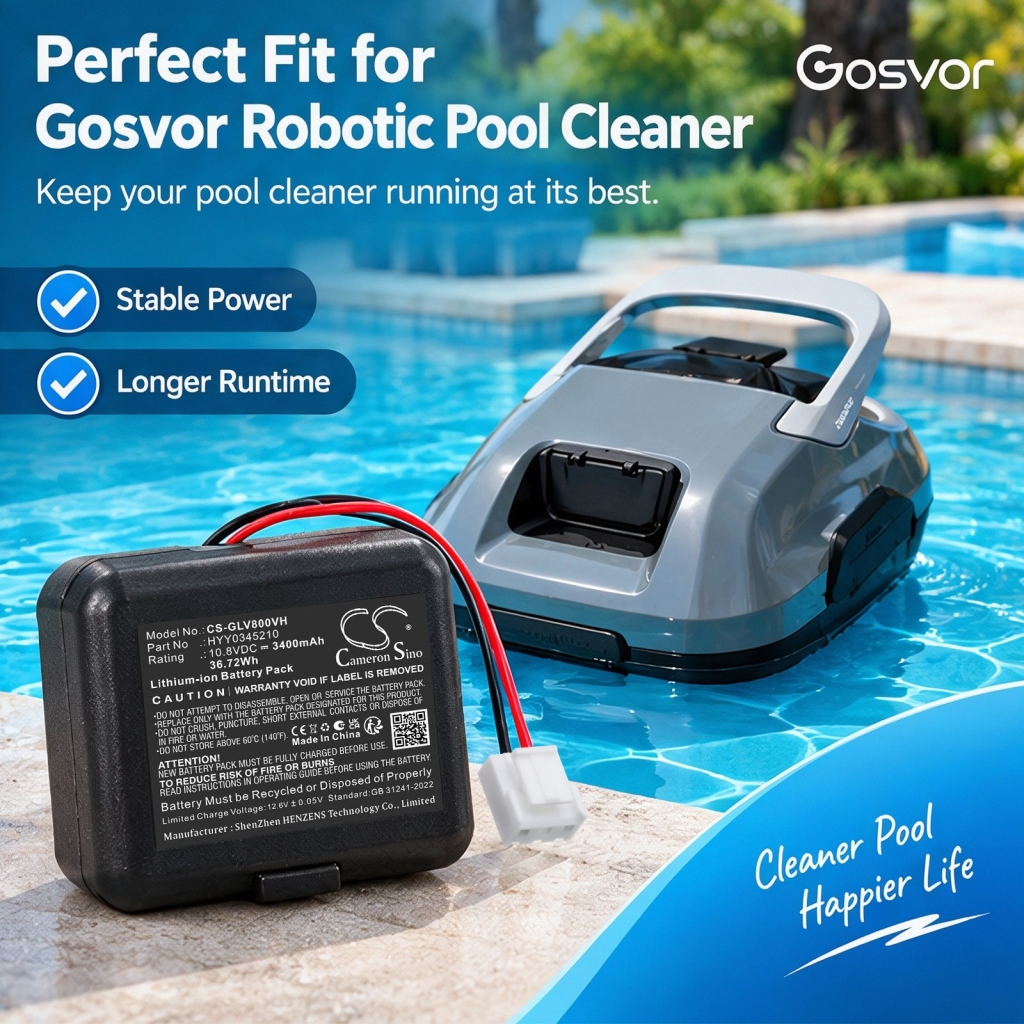 Akkus  kompatibel mit Gosvor LiteVac 800 Cordless Robotic Pool Cleaner CS-GLV800VH