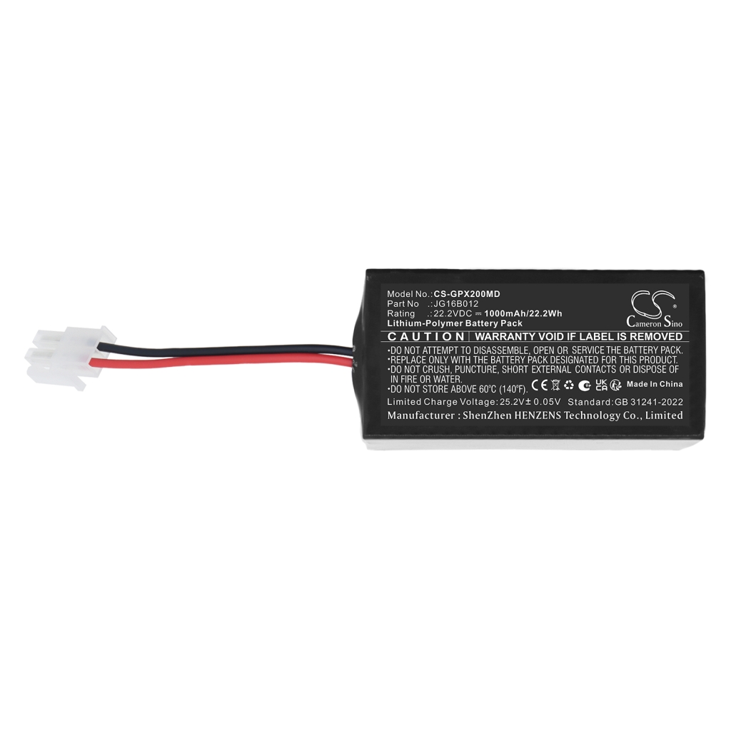 Akkus  kompatibel mit GENORAY PORT-X Ⅱ CS-GPX200MD