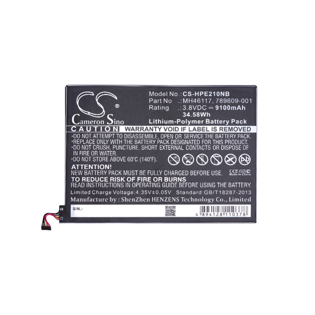 Akkus  kompatibel mit HP Pavilion 10-k000ng x2 S2 10-N003TU x2 CS-HPE210NB