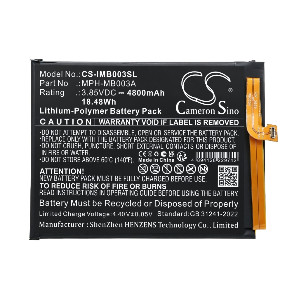 Akkus  kompatibel mit IDEMIA IDScreen MPH-MB003 MPH-MB003A MPH-MB003B CS-IMB003SL
