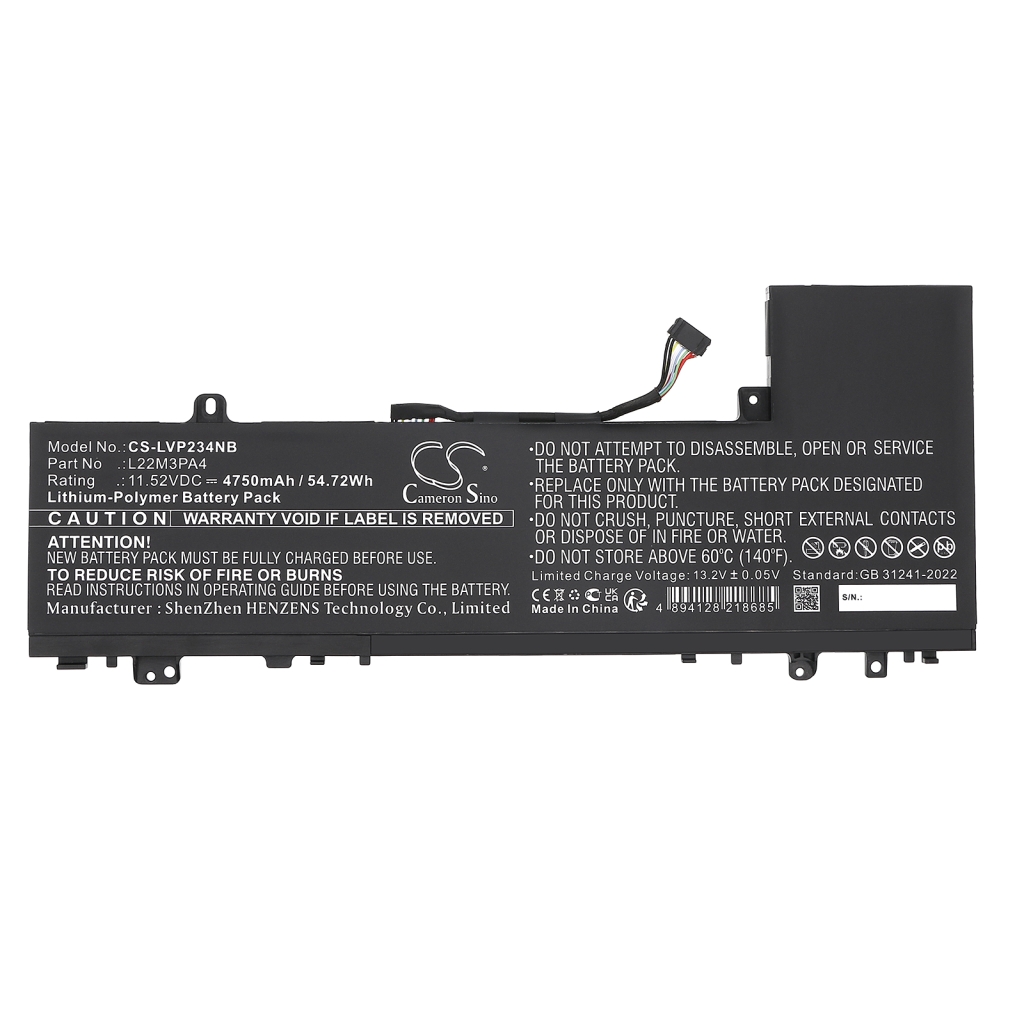 Laptop Akkus Lenovo IdeaPad Slim 5 14ABR8 82XE0035HV