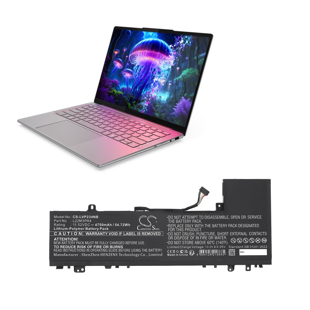 Laptop Akkus Lenovo IdeaPad Slim 5 14ABR8 82XE0035HV