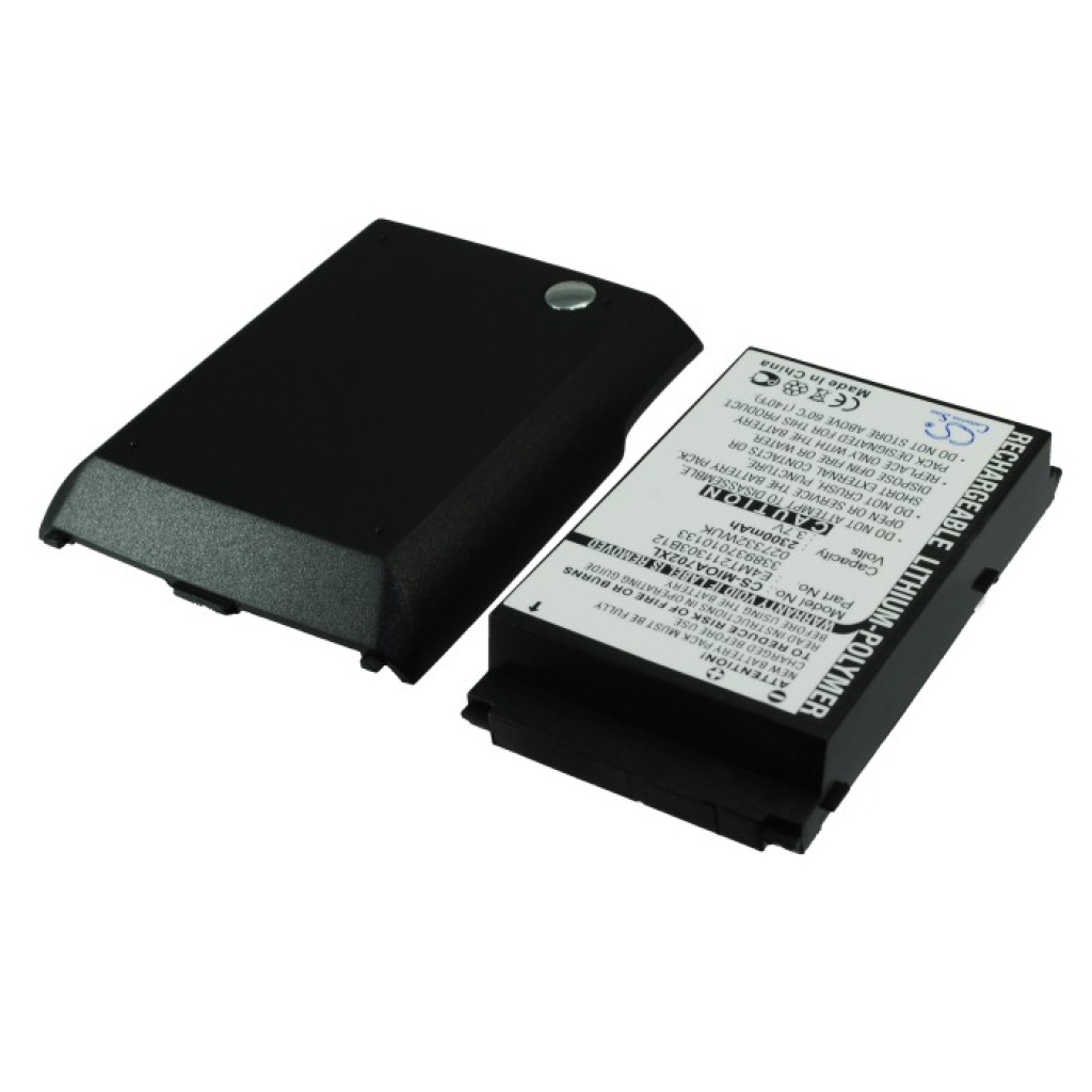 Akkus  kompatibel mit Mitac Mio A702 CS-MIOA702XL