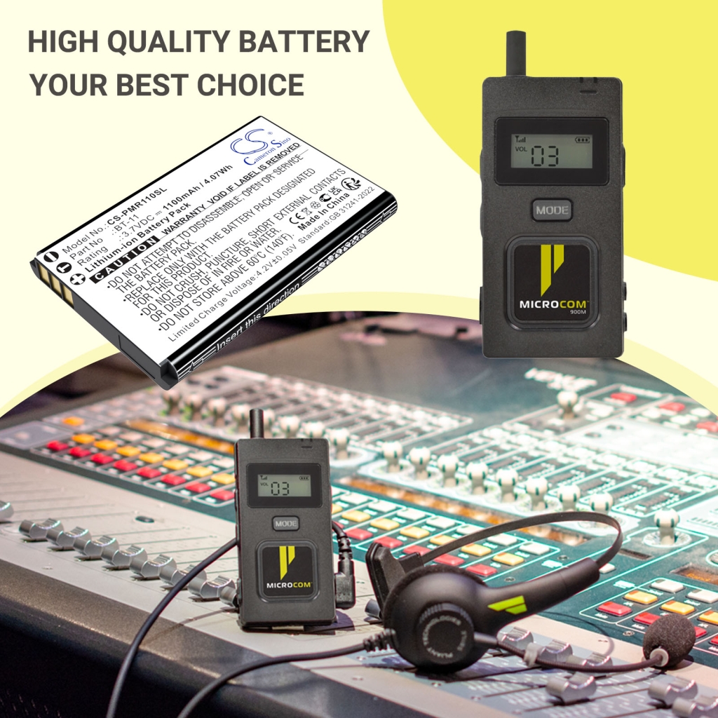 Lautsprecher Akkus Pliant CS-PMR110SL