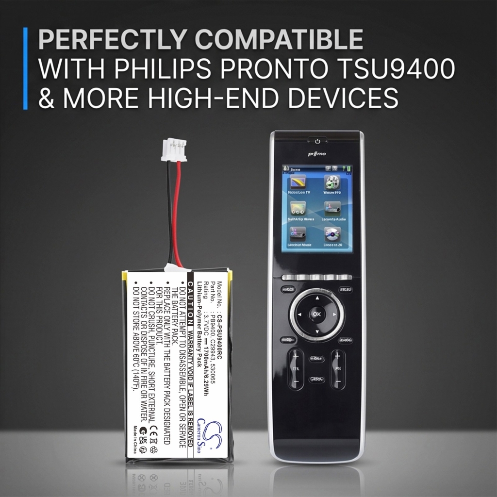 Akkus  kompatibel mit Philips Pronto TSU-9300 TSU-9400 TSU9300 CS-PSU9400RC