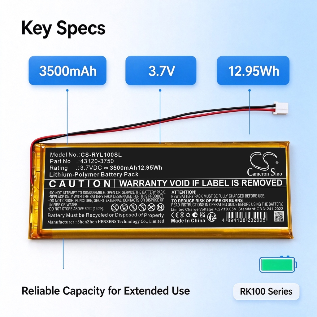 Battery compatible with Royal kludge