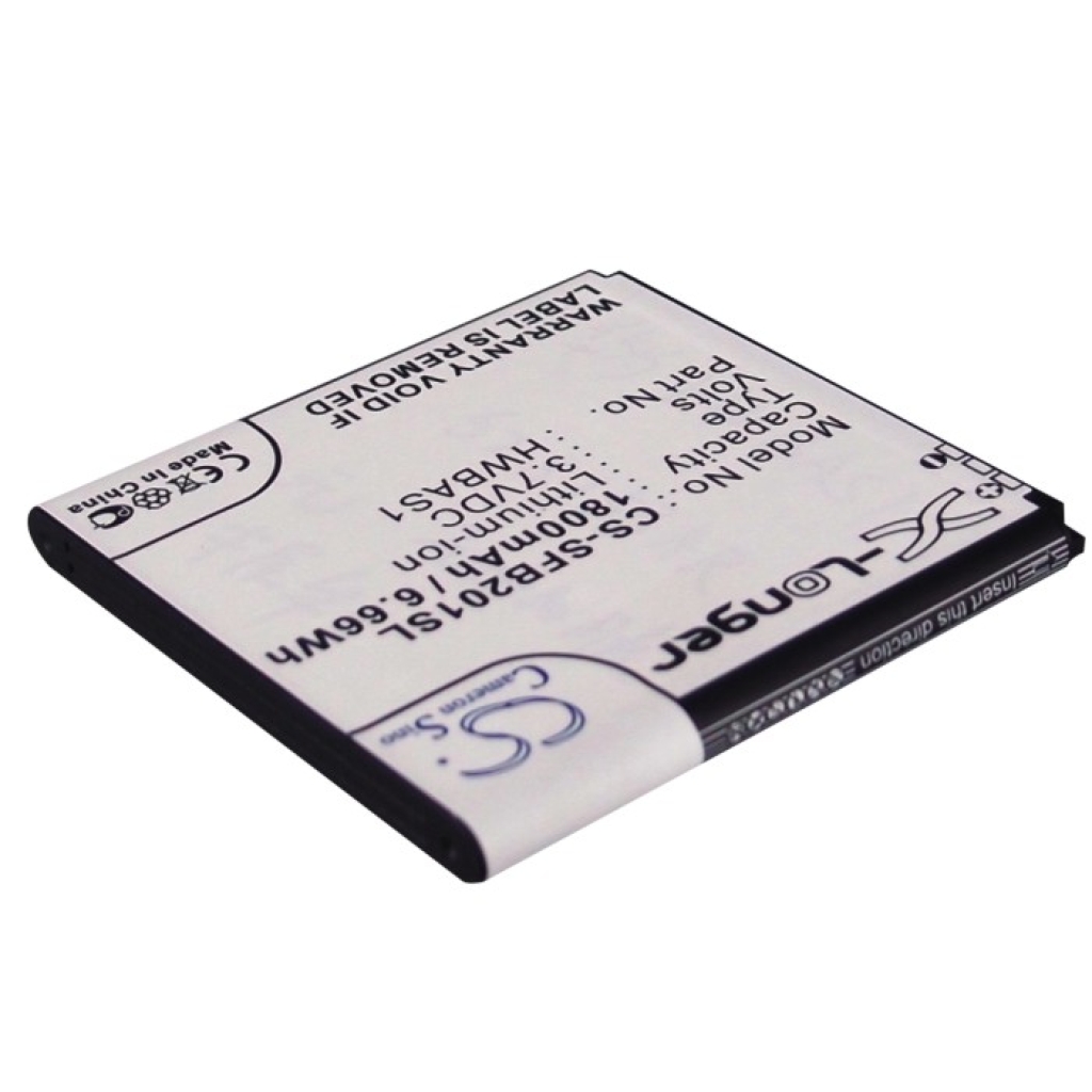 Akkus  kompatibel mit SoftBank 201HW 201HW CS-SFB201SL