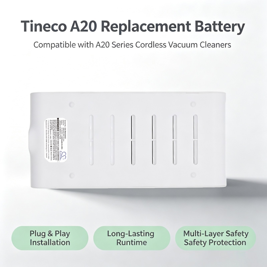 Akkus  kompatibel mit Tineco A20 A20 Cordless Stick Vacuum Cleaner CS-TNA200VX
