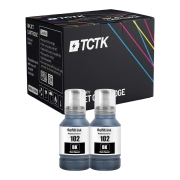 TCTK Tinte 102 2er Set Schwarz kompatibel mit Epson EcoTank ET-15000 ET-2700 ET-2750 ET-2850 ET-3750 ET-4750 ET-4850, WorkForce ST-2000, ersetzt C13T03R140