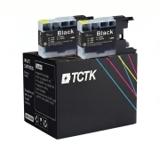 TCTK Druckerpatronen LC1280BK 2er Set Schwarz kompatibel mit Brother DCP-J 525 N W, für DCP-J 725 DW, für DCP-J 925 DW N, für MFC-J 280 W, für MFC-J 425 W, für MFC-J 430 W, für MFC-J 432 W