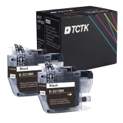 TCTK Ink Cartridges LC3213BK 2-pack Black compatible with Brother DCP-J 572 DW, for DCP-J 772 DNW DW, for DCP-J 774 DW, for MFC-J 490, for MFC-J 491 DW, for MFC-J 497 DW, for MFC-J 890