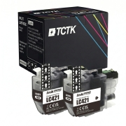 Ink Replaces Brother LC-421 (LC421BK) TCTK ink cartridges LC-421 2 pack Black compatible with Brother DCP-J 1050 DW DCP-J 1140 DW DCP-J 1800 DW MFC-J 1010 DW, replaces LC421BK