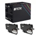 TCTK Druckerpatronen LC-424 2er Set Schwarz kompatibel mit Brother DCP-J 1200, für DCP-J 1200 DW W WE, für DCP-J 1200 WE ecopro, ersetzt LC424BK