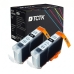 TCTK Druckerpatronen 3eBK 2er Set Schwarz kompatibel mit Canon BJC 3000 6000 6100 6200, für BJC 6200 S, für BJC 6500, für MultiPASS C 100, für MultiPASS MP 700, für MultiPASS MP 700 Photo
