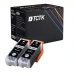 TCTK Druckerpatronen 33XL 2er Set Schwarz kompatibel mit Epson Expression Premium XP-530 XP-540 XP-630 XP-635 XP-640 XP-645 XP-7100 XP-830 XP-900, ersetzt C13T33514012
