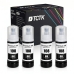 TCTK Druckerpatronen E-108BK 4er Set Schwarz kompatibel mit Epson L8000 Series L18050 L8050 L8100