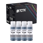TCTK Tinte GI-53BK 4er Set Schwarz kompatibel mit Canon PIXMA G 550, PIXMA G 650, ersetzt 4699C001
