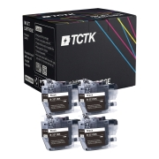 TCTK Ink Cartridges LC3211BK 4-pack Black compatible with Brother DCP-J 572 DW, for DCP-J 772 DNW DW, for DCP-J 774 DW, for MFC-J 490, for MFC-J 491 DW, for MFC-J 497 DW, for MFC-J 890