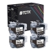 TCTK Druckerpatronen LC-422XL 4er Set Schwarz kompatibel mit Brother MFC-J 5340 DW, für MFC-J 5340 DWE Ecopro, für MFC-J 5345 DW, für MFC-J 5740 DW, für MFC-J 6540 DW DWE, ersetzt LC422XLBK