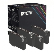 TCTK Ink Cartridges T1291 4-pack Black compatible with Epson Stylus Office B 42 WD, for Stylus Office BX 305 F FW, for Stylus Office BX 305 FW Plus, for Stylus Office BX 320 FW, replaces C13T12914010