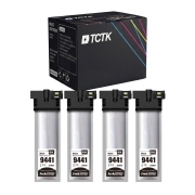 TCTK Ink Cartridges T9441 4-pack Black compatible with Epson WorkForce Pro WF-C 5210 DW, for WorkForce Pro WF-C 5215 DW, for WorkForce Pro WF-C 5290 DW, replaces C13T944140