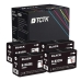 TCTK Druckerpatronen 932XL 4er Set Schwarz kompatibel mit HP OfficeJet 6100 6600 6700, für OfficeJet 6700 Premium, für OfficeJet 7110, für OfficeJet 7110 wide format, ersetzt CN053AE