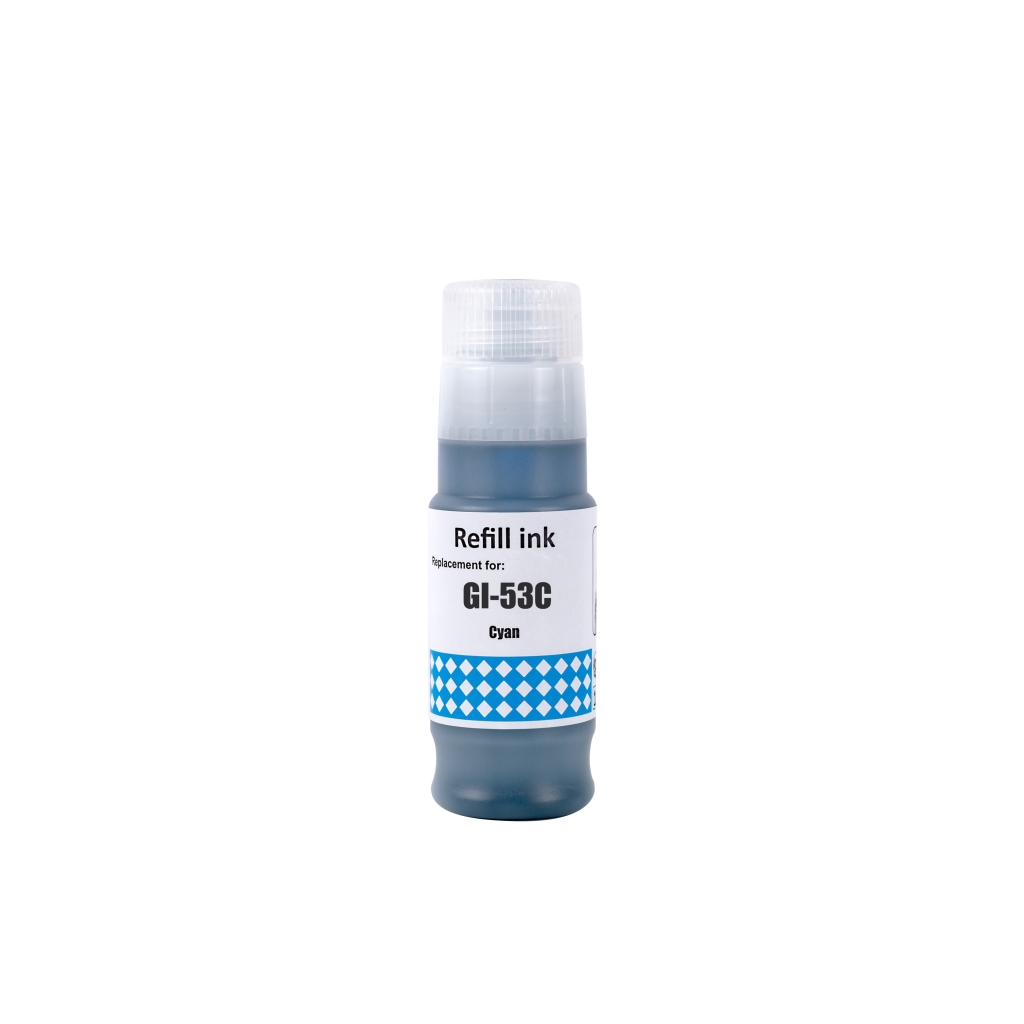 Kompatibel mit Canon GI-53C / 70ml Tinte Cyan (Druckertinte)