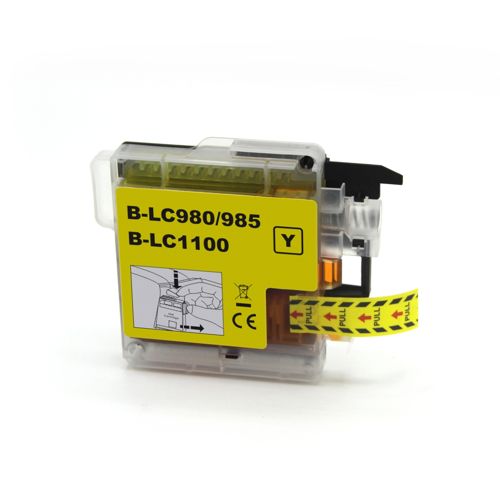Kompatibel mit Brother LC980 / 19ml Tinte Gelb (Tintenpatronen)