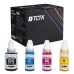 TCTK Druckerpatronen 135ml GI-490C GI-490M GI-490Y 4er Set CMYK kompatibel mit Canon PIXMA G1400 G1410 G1411 G2400 G2410 G2411 G3400 G3410 G3411 G4400 G4410 G4411