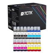Multipack (16) Inks CMYK (Cyan/Magenta/Yellow/Black) Compatible with Epson EcoTank - Replaces 104 (C13T00P140)