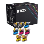 TCTK Druckerpatronen LC123BK LC123C LC123M LC123Y 8er Set CMYK (je 2x) kompatibel mit Brother DCP-J 132 W, für DCP-J 150, für DCP-J 152 W WR, für DCP-J 172 W, für DCP-J 4110 DW W, für DCP-J 552 DW