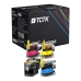 TCTK Druckerpatronen B-LC22U LC22U LC22U LC22U 4er Set CMYK kompatibel mit Brother DCP-J 785 DW, für MFC-J 985 DW