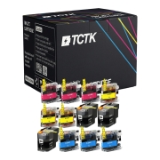 TCTK Druckerpatronen B-LC22U LC22U LC22U LC22U 12er Set CMYK (je 3x) kompatibel mit Brother DCP-J 785 DW, für MFC-J 985 DW