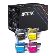 TCTK Ink Cartridges LC3211BK LC3213Y LC3213C LC3213M 4-pack CMYK compatible with Brother DCP-J 572 DW, for DCP-J 772 DNW DW, for DCP-J 774 DW, for MFC-J 490, for MFC-J 491 DW, for MFC-J 497 DW