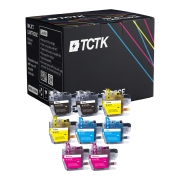 TCTK Ink Cartridge LC3211BK LC3213Y LC3213C LC3213M 8 Pack CMYK compatible with Brother DCP-J 572 DW DCP-J 772 DNW DCP-J 772 DW DCP-J 774 DW MFC-J 490 MFC-J 491 DW MFC-J 497 DW MFC-J 890 MFC-J 890 DW MFC-J 895 DW replaces LC3211BK LC3213Y LC3213C LC3213M