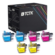 TCTK Ink Cartridges LC3211C LC3211M LC3211Y 6-pack CMY (2 of each) compatible with Brother DCP-J 572 DW, for DCP-J 772 DNW DW, for DCP-J 774 DW, for MFC-J 490, for MFC-J 491 DW, for MFC-J 497 DW
