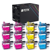 TCTK Ink Cartridges LC-3217 LC-3217 LC-3217 12-pack CMY (4 of each) compatible with Brother MFC-J 5330 DW, for MFC-J 5335 DW DWF, for MFC-J 5730 DW, for MFC-J 5830 DW, replaces LC3217C
