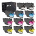 TCTK Druckerpatronen LC-424 LC-424 LC-424 LC-424 12er Set CMYK (je 3x) kompatibel mit Brother DCP-J 1200, für DCP-J 1200 DW W WE, für DCP-J 1200 WE ecopro, ersetzt LC424BK