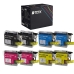 TCTK Ink Cartridges LC-1100XL LC-1100XL LC-1100XL LC-1100XL 8-pack CMYK (2 of each) compatible with Brother DCP-145 C, for DCP-163 C, for DCP-165 C, for DCP-185 C, for DCP-195 C, replaces LC1100XLBK