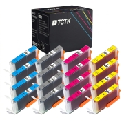 TCTK Ink Cartridges CLI-551XL CLI-551XL CLI-551XL CLI-551XL CLI-551XL 20-pack multicolor (4 of each) compatible with Canon PIXMA IP 7200 7240 7250 8700 8720 8750, for PIXMA IX 6800, replaces 6443B001