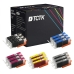 TCTK Ink Cartridges CLI-571XLBK CLI-571XLC CLI-571XLM CLI-571XLY CLI-571XLGY 15-pack multicolor (3 of each) compatible with Canon PIXMA MG 5700 5750 5751 5752 5753 6800 6850 6851, replaces 0331C001