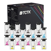 TCTK Ink Cartridges C13T01C100 C13T01D200 C13T01D300 C13T01D400 16-pack CMYK (4 of each) compatible with Epson WorkForce Pro WF-C 529 R, for WorkForce Pro WF-C 529 R DTW