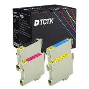 TCTK Ink Cartridges T0551 T0552 T0553 T0554 4-pack CMYK compatible with Epson Stylus Photo R 240 245, for Stylus Photo RX 420 425 520, replaces C13T05514010