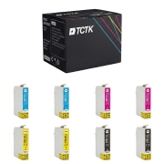 TCTK Toner 891 892 E-0713 894 8er Set CMYK kompatibel mit Epson Office B40W BX300F BX310FN Stylus BX600FW SX100, ersetzt OEM-Kartuschen